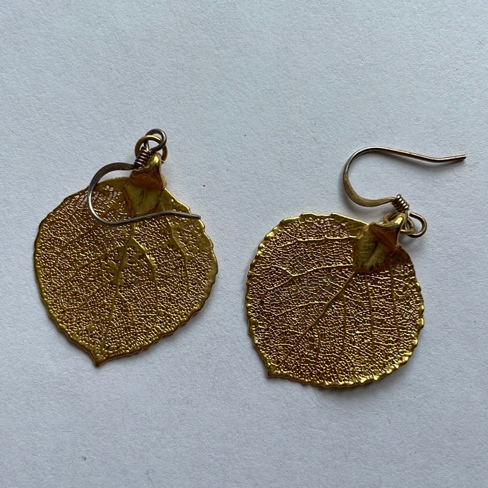 Gold Leaf Earrings
